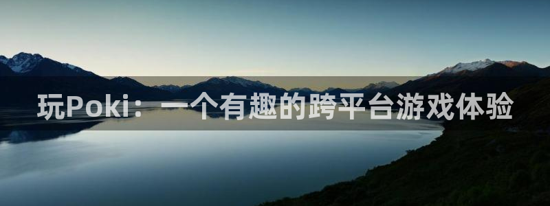 杏运连连：玩Poki：一个有趣的跨平台游戏体验